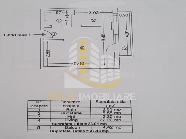 Tomis Nord, Constanta, Constanta, Romania, 1 Bedroom Bedrooms, 1 Room Rooms,Garsoniera,De vanzare,2427