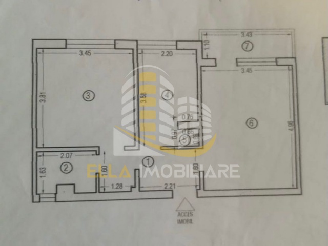 Tomis Nord, Constanta, Constanta, Romania, 1 Bedroom Bedrooms, 2 Rooms Rooms,1 BathroomBathrooms,Apartament 2 camere,De vanzare,3,3453