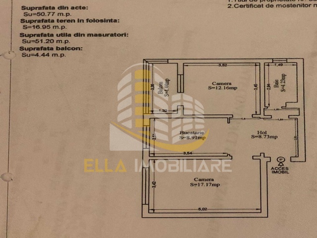 Tomis III, Constanta, Constanta, Romania, 1 Bedroom Bedrooms, 2 Rooms Rooms,1 BathroomBathrooms,Apartament 2 camere,De vanzare,1,3753