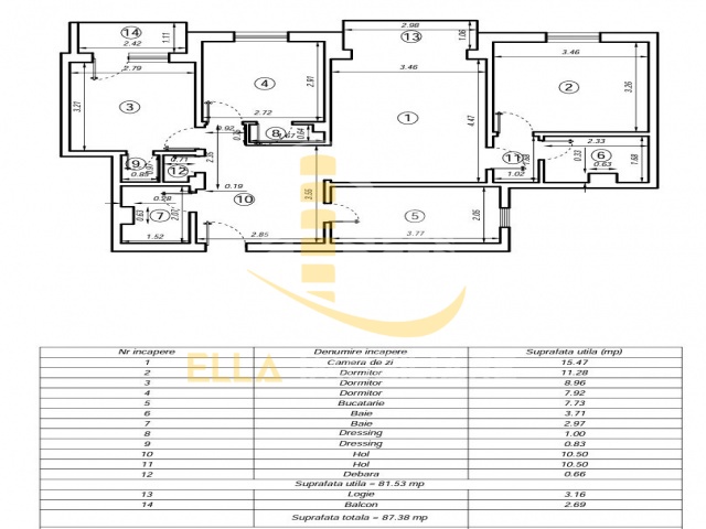 Zona Primaverii, Botosani, Botosani, Romania, 3 Bedrooms Bedrooms, 4 Rooms Rooms,2 BathroomsBathrooms,Apartament 4+ camere,De vanzare,1,3771